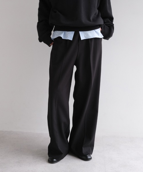 セール】ウール混スラックスパンツ（スラックス）｜evernavy（エバー