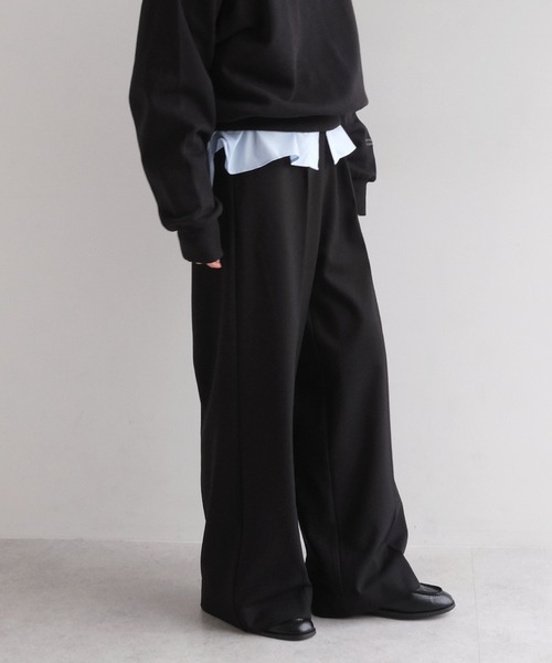 セール】ウール混スラックスパンツ（スラックス）｜evernavy（エバー