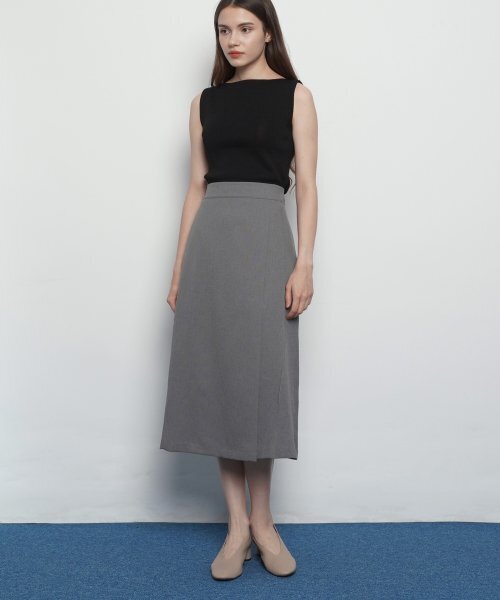 THE-ABON(エイボン)の「W327 rap long skirts beige(スカート・レディース・その他・FREE)」の2枚目の写真