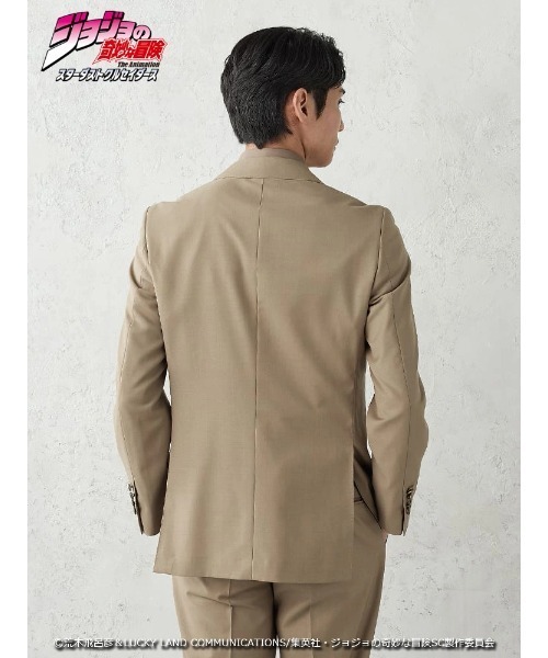 Perfect Suit FActory（パーフェクトスーツファクトリー）の「アニメ『ジョジョの奇妙な冒険 スターダストクルセイダース』セットアップジャケット【DIO】（スーツジャケット・メンズ・ベージュ・3L/LL/L/M/S/SS）」の7枚目の写真
