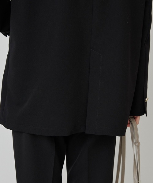 AMERICAN HOLIC(アメリカンホリック)の「【イージーケア】ノーカラージャケット(テーラードジャケット・レディース・杢グレー/ブラック・L/M)」の7枚目の写真