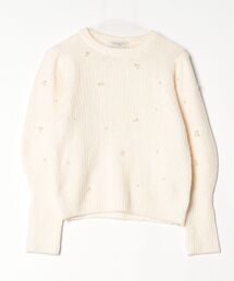 値下げ‼︎  マドモアゼルロペ　異素材ニット　ボリューム袖 値下げ!! マドモアゼルロペ 異素材ニット ボリューム袖 - メルカリ
