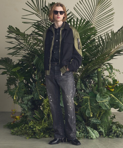 MAISON SPECIAL(メゾンスペシャル)の「《UNISEX》T/W Prime-Over Long Sleeve Shirt/T/Wプライムオーバーロングスリーブシャツ【MAISON SPECIAL/メゾンスペシャル】(シャツ/ブラウス・メンズ・ブラック/グレイッシュベージュ/マルチ/ダークブラック/ネイビー・0/1/2)」の17枚目の写真