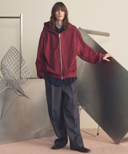 MAISON SPECIAL(メゾンスペシャル)の「《UNISEX》T/W Prime-Over Long Sleeve Shirt/T/Wプライムオーバーロングスリーブシャツ【MAISON SPECIAL/メゾンスペシャル】(シャツ/ブラウス・メンズ・ブラック/グレイッシュベージュ/マルチ/ダークブラック/ネイビー・0/1/2)」の11枚目の写真