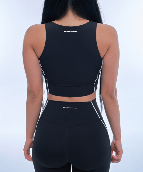 BORN TO WIN（ボーントゥウィン）の「W SYMBOL B PIPING TANK TOP [BLACK]（チューブトップ・レディース・その他・1/2/3）」の4枚目の写真