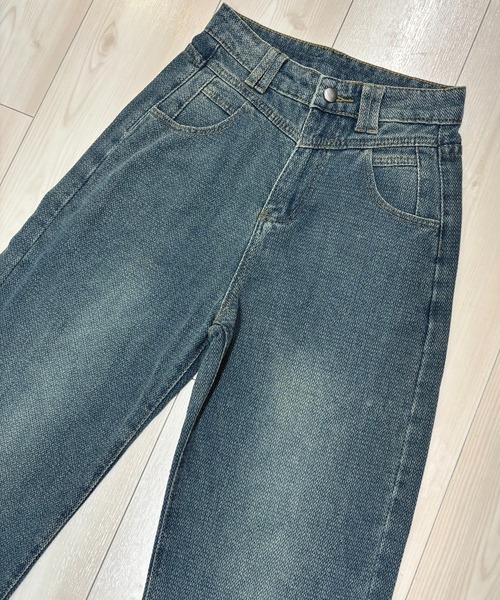 NANEA(ナネア)の「ハイウエストデニムワイドパンツ(デニムパンツ・レディース・ブルー・SMALL/MEDIUM/LARGE/X-SMALL)」の7枚目の写真