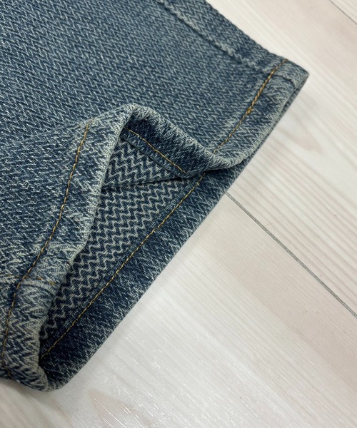 NANEA(ナネア)の「ハイウエストデニムワイドパンツ(デニムパンツ・レディース・ブルー・SMALL/MEDIUM/LARGE/X-SMALL)」の4枚目の写真