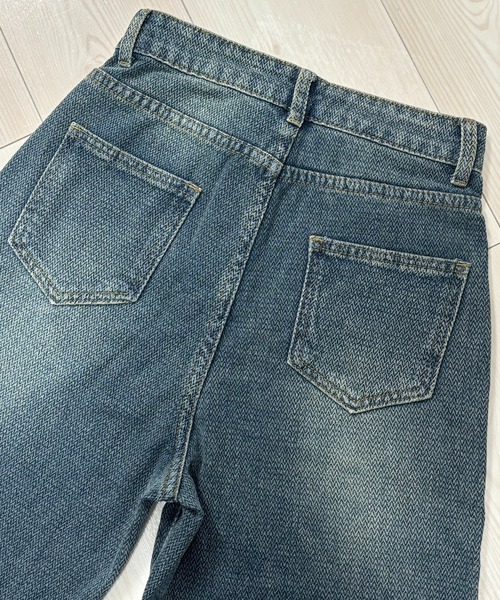 NANEA(ナネア)の「ハイウエストデニムワイドパンツ(デニムパンツ・レディース・ブルー・SMALL/MEDIUM/LARGE/X-SMALL)」の5枚目の写真