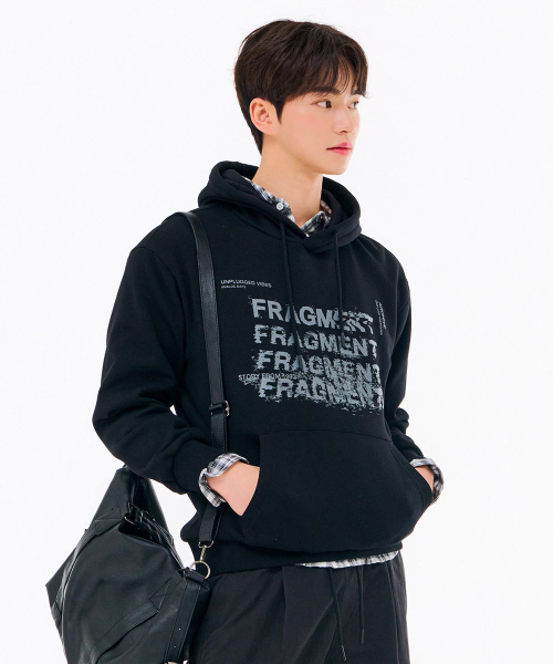 CHASECULT（チェイスカルト）の「男性 起毛 グラフィック フードパーカー - ブラック（パーカー・メンズ・ブラック・100/105/95）」の5枚目の写真