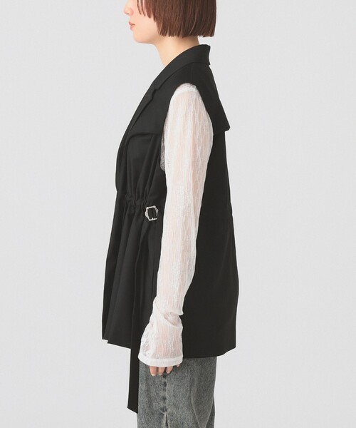 Ray BEAMS（レイビームス）の「レイヤード ドロスト ジレ（ベスト・レディース・グレー/ブラック・ONE SIZE）」の13枚目の写真