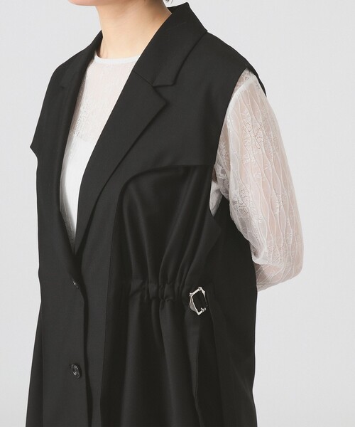 Ray BEAMS（レイビームス）の「レイヤード ドロスト ジレ（ベスト・レディース・グレー/ブラック・ONE SIZE）」の16枚目の写真