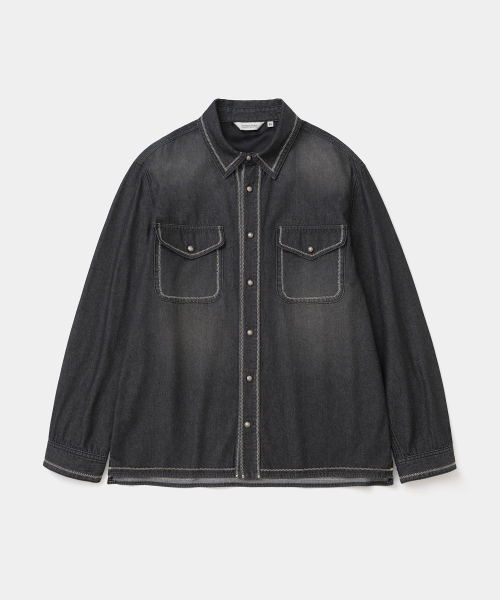 UNIFORM BRIDGE(ユニフォームブリッジ)の「concho denim shirt black(シャツ/ブラウス・メンズ・その他・MEDIUM/LARGE/X-LARGE/XX-LARGE)」の1枚目の写真
