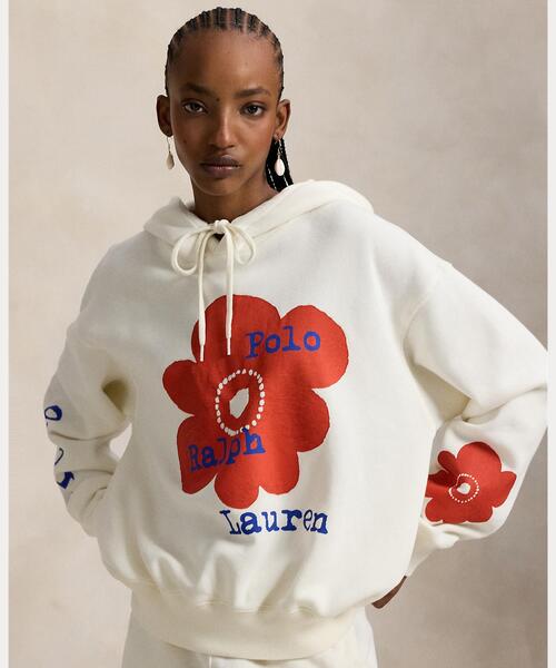 フローラル ロゴ フリース フーディ（パーカー）｜POLO RALPH LAUREN