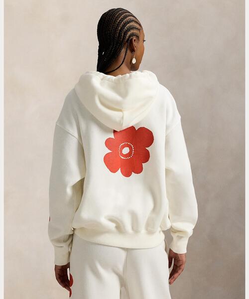 フローラル ロゴ フリース フーディ（パーカー）｜POLO RALPH LAUREN