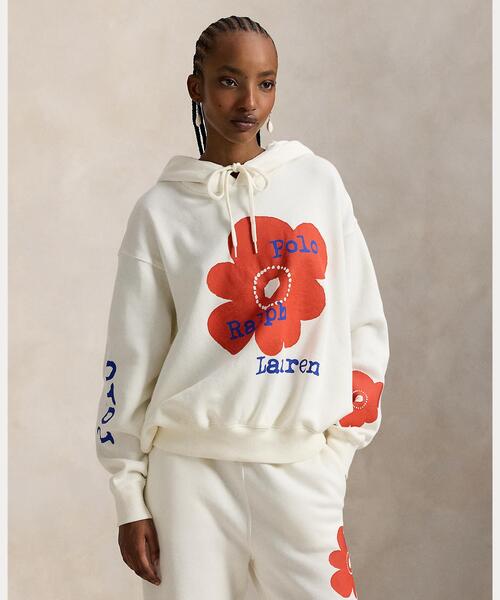 フローラル ロゴ フリース フーディ（パーカー）｜POLO RALPH LAUREN