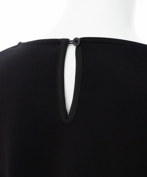 SOELA(ソエラ)の「【INGNI SOELA】アシメ異素材ペプラムトップス/WEB限定(Tシャツ/カットソー・レディース・ブラック/オフホワイト・FREE)」の22枚目の写真