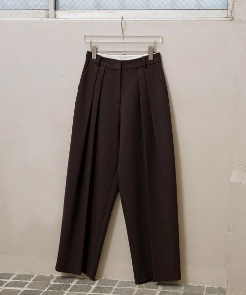 TODAYFUL(トゥデイフル)の「【TODAYFUL/トゥデイフル】Bonding Wide Trousers/ボンディングワイドトラウザーパンツ(スラックス・レディース・モスグリーン/チャコールグレー/ブラック/ダークブラウン・36/38)」の13枚目の写真