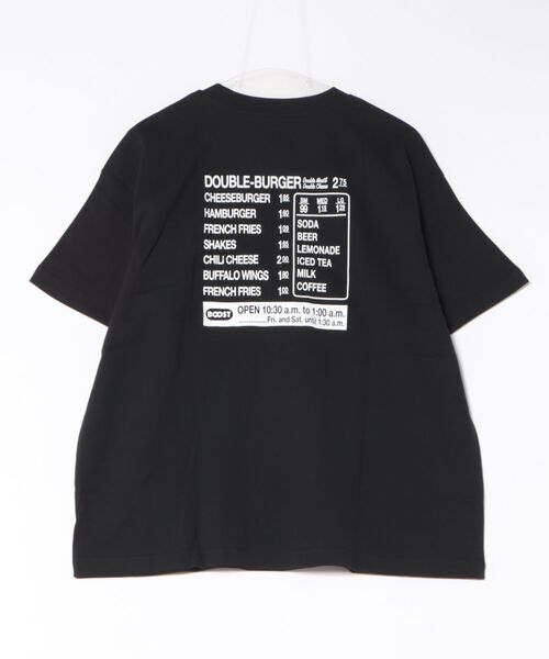 BOOSTOCK(ブーストック)の「ブーストック B/S BURGER Tシャツ(Tシャツ/カットソー・レディース・ホワイト/ブラック・F/XXXL)」の3枚目の写真