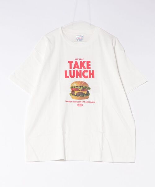 BOOSTOCK(ブーストック)の「ブーストック B/S BURGER Tシャツ(Tシャツ/カットソー・レディース・ホワイト/ブラック・F/XXXL)」の9枚目の写真