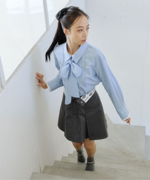 JILL by JILL STUART(ジルバイジルスチュアート)の「「Dickies × JILL by JILL STUART」別注タックミニスカート(スカート・レディース・グレー/ブルー/ブラウン/ベージュ・SMALL/MEDIUM)」の15枚目の写真