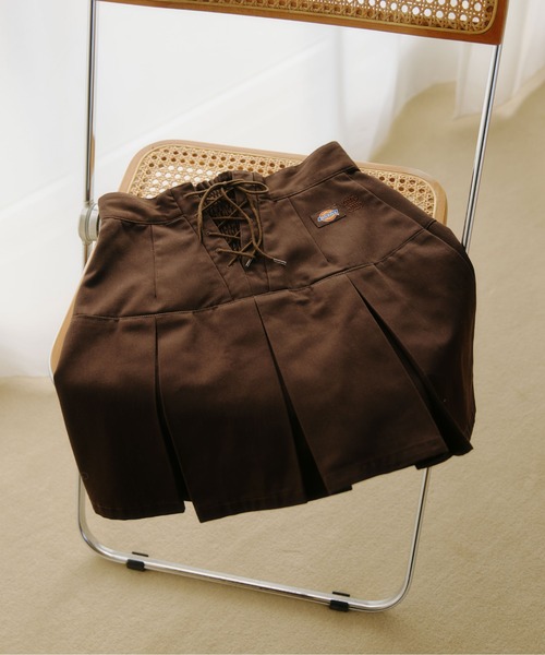 JILL by JILL STUART(ジルバイジルスチュアート)の「「Dickies × JILL by JILL STUART」別注タックミニスカート(スカート・レディース・グレー/ブルー/ブラウン/ベージュ・SMALL/MEDIUM)」の11枚目の写真