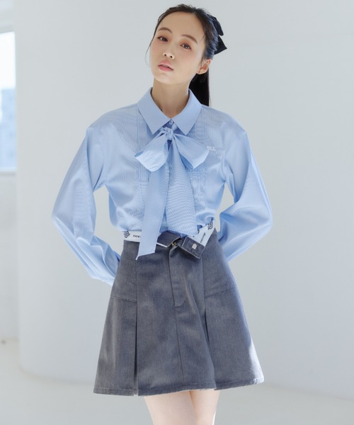 JILL by JILL STUART(ジルバイジルスチュアート)の「「Dickies × JILL by JILL STUART」別注タックミニスカート(スカート・レディース・グレー/ブルー/ブラウン/ベージュ・SMALL/MEDIUM)」の13枚目の写真