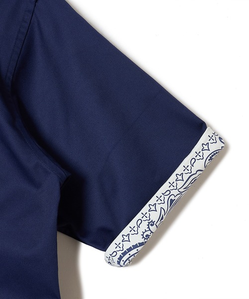MSML(エムエスエムエル)の「BANDANA HALF ZIP SHIRT(シャツ/ブラウス・メンズ・ネイビー/モスグリーン・XL/L/M)」の8枚目の写真