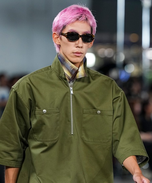 MSML(エムエスエムエル)の「BANDANA HALF ZIP SHIRT(シャツ/ブラウス・メンズ・ネイビー/モスグリーン・XL/L/M)」の19枚目の写真