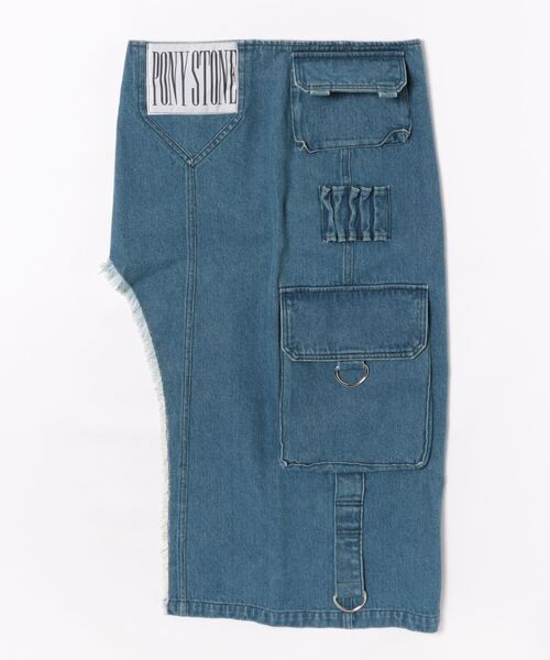 L.H.P(エルエイチピー)の「PONY STONE/ポニーストーン/KYLE(スカート・レディース・ブルー・M)」の3枚目の写真