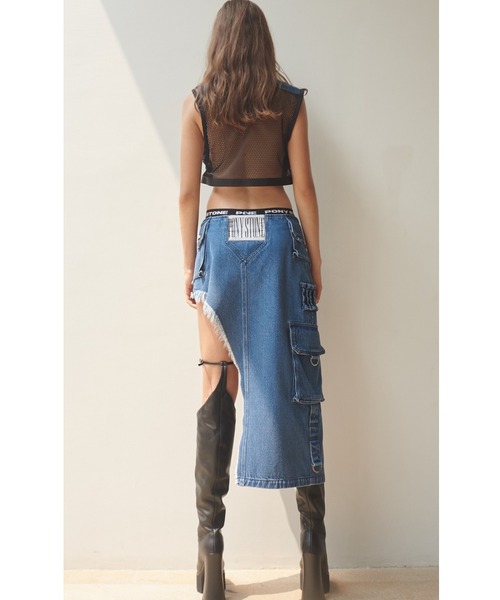L.H.P(エルエイチピー)の「PONY STONE/ポニーストーン/KYLE(スカート・レディース・ブルー・M)」の4枚目の写真