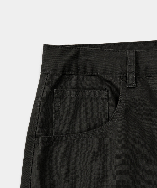 EXCONTAINER(エックスコンテナ)の「カーブドワイドコットンパンツ (ブラック)(その他パンツ・メンズ・その他・MEDIUM/LARGE/X-LARGE)」の5枚目の写真