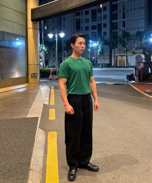 EXCONTAINER(エックスコンテナ)の「カーブドワイドコットンパンツ (ブラック)(その他パンツ・メンズ・その他・MEDIUM/LARGE/X-LARGE)」の9枚目の写真