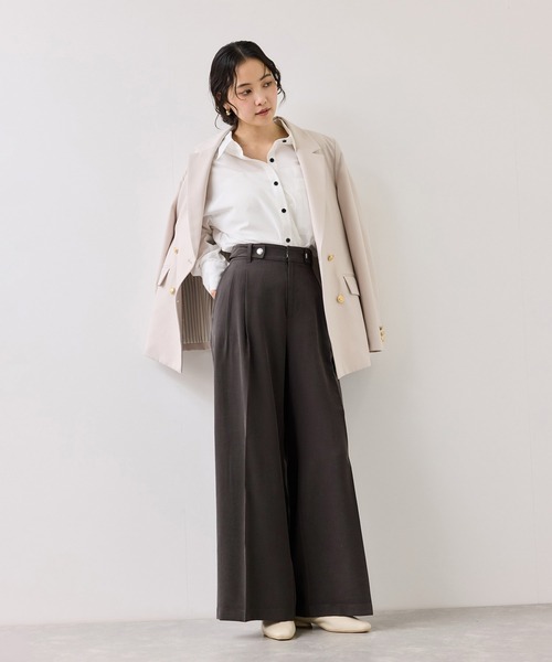 VIS(ビス)の「ツータックワイドパンツ/イージーケア(その他パンツ・レディース・ベージュ系その他/チャコールグレー・M/S)」の15枚目の写真
