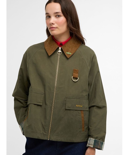 Barbour(バブアー)の「【SPEY / スペイ】 シャワープルーフジャケット(レディース)(ブルゾン・レディース・オリーブ/クリーム/ネイビー・8/10/12)」の13枚目の写真