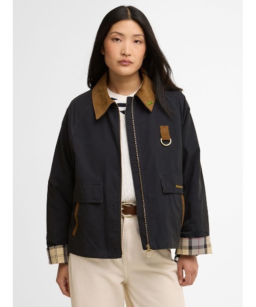 Barbour(バブアー)の「【SPEY / スペイ】 シャワープルーフジャケット(レディース)(ブルゾン・レディース・オリーブ/クリーム/ネイビー・8/10/12)」の16枚目の写真
