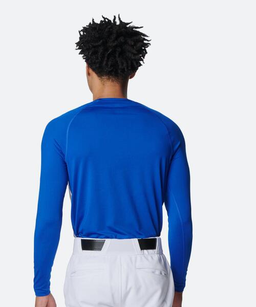 UNDER ARMOUR(アンダーアーマー)の「UAヒートギア コンフォート フィッティド ノベルティ ロングスリーブ クルーネック シャツ(ベースボール/メンズ)(Tシャツ/カットソー・メンズ・ブルー・L/S/XL/M/2XL)」の4枚目の写真