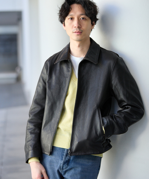 EDIFICE（エディフィス）の「ラム アンティーク レザー ジャケット（ブルゾン・メンズ・ブラック・LARGE/MEDIUM）」の15枚目の写真