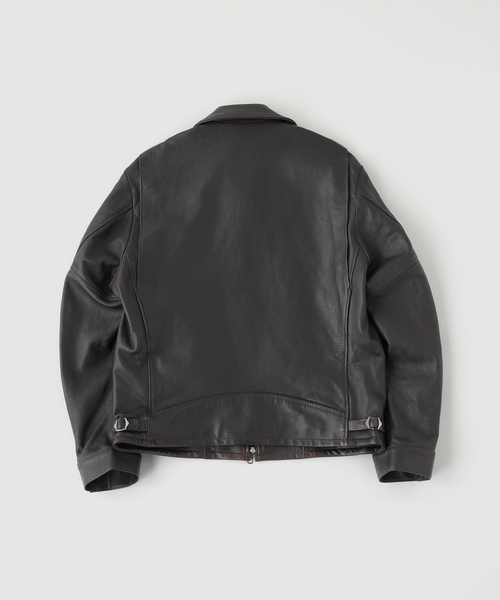 EDIFICE（エディフィス）の「ラム アンティーク レザー ジャケット（ブルゾン・メンズ・ブラック・LARGE/MEDIUM）」の8枚目の写真