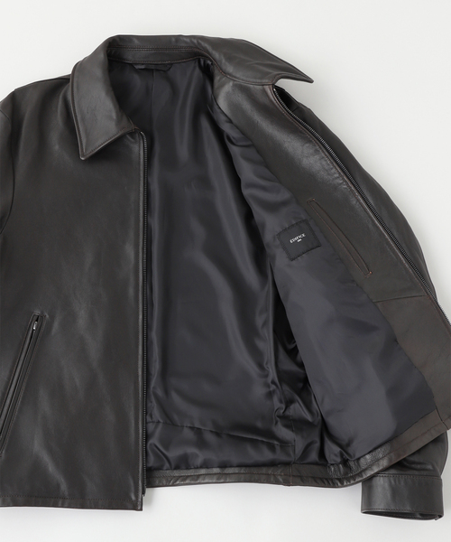 EDIFICE（エディフィス）の「ラム アンティーク レザー ジャケット（ブルゾン・メンズ・ブラック・LARGE/MEDIUM）」の10枚目の写真