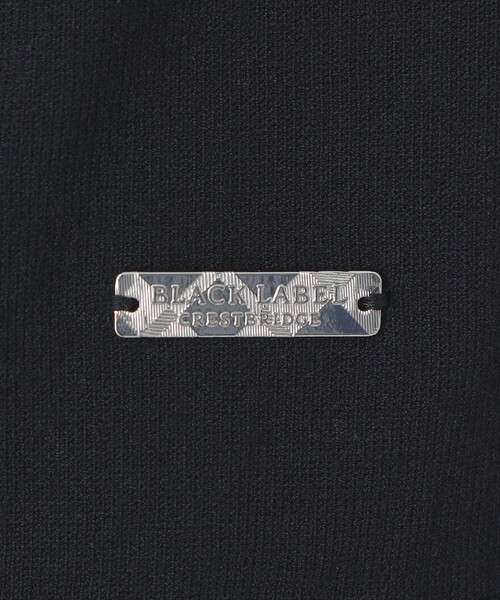 BLACK LABEL CRESTBRIDGE(ブラックレーベル・クレストブリッジ)の「ヴィスコンフィーモックネックニットTシャツ(Tシャツ/カットソー・メンズ・ブルー系その他4/ブラック・M/L/XL)」の7枚目の写真