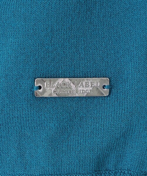 BLACK LABEL CRESTBRIDGE(ブラックレーベル・クレストブリッジ)の「ヴィスコンフィーモックネックニットTシャツ(Tシャツ/カットソー・メンズ・ブルー系その他4/ブラック・M/L/XL)」の12枚目の写真