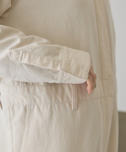 AMERICAN HOLIC(アメリカンホリック)の「デニムジャンプスーツ(つなぎ/オールインワン・レディース・ライトインディゴブルー/オフホワイト・L/M)」の18枚目の写真