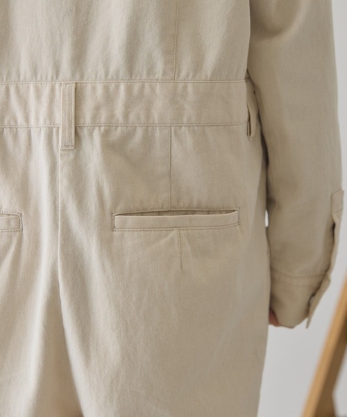 AMERICAN HOLIC(アメリカンホリック)の「デニムジャンプスーツ(つなぎ/オールインワン・レディース・ライトインディゴブルー/オフホワイト・L/M)」の20枚目の写真