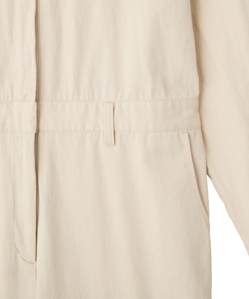 AMERICAN HOLIC(アメリカンホリック)の「デニムジャンプスーツ(つなぎ/オールインワン・レディース・ライトインディゴブルー/オフホワイト・L/M)」の8枚目の写真