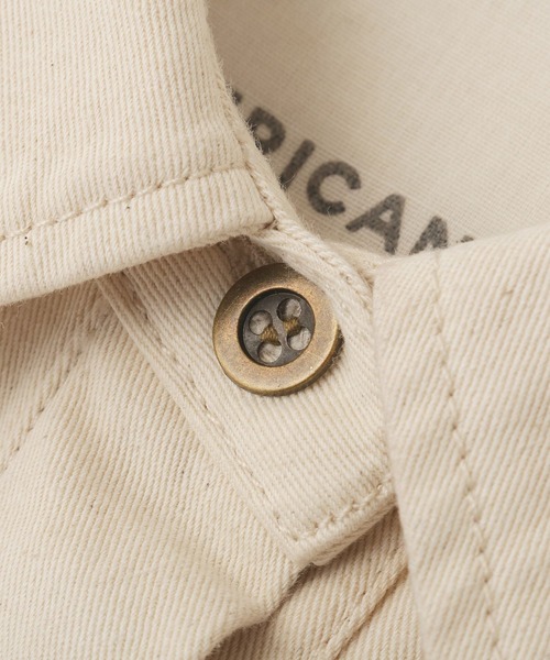 AMERICAN HOLIC(アメリカンホリック)の「デニムジャンプスーツ(つなぎ/オールインワン・レディース・ライトインディゴブルー/オフホワイト・L/M)」の11枚目の写真