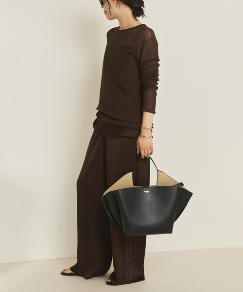 plage（プラージュ）の「Sheer Long ニット（ニット/セーター・レディース・ブラウン/ピンク系その他・FREE）」の6枚目の写真