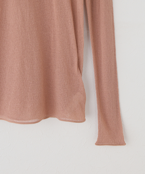 plage（プラージュ）の「Sheer Long ニット（ニット/セーター・レディース・ブラウン/ピンク系その他・FREE）」の19枚目の写真