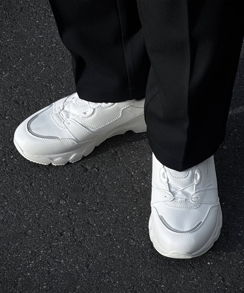 TETE HOMME(テットオム)の「【LOOK n FEEL / ルックンフィール】UNION TRANIER / ユニオントレーナー(スニーカー・メンズ・ホワイト/ブラック/グレー・MEDIUM/X-LARGE/LARGE)」の7枚目の写真