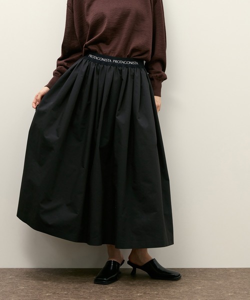 PROTAGONISTA（プロタゴニスタ）の「【PROTAGONISTA for ADAM ET ROPE'】別注 ボリュームSK（スカート・レディース・ブラック/ホワイト・FREE）」の11枚目の写真