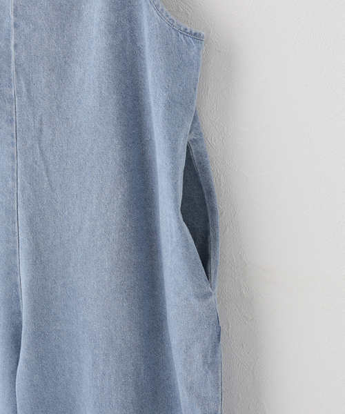 EMILY WEEK(エミリーウィーク)の「【BASERANGE/ベースレンジ】YUMI JUMPSUIT / JUYU-DE-SP26(サロペット/オーバーオール・レディース・ブルー系その他・X-SMALL)」の6枚目の写真